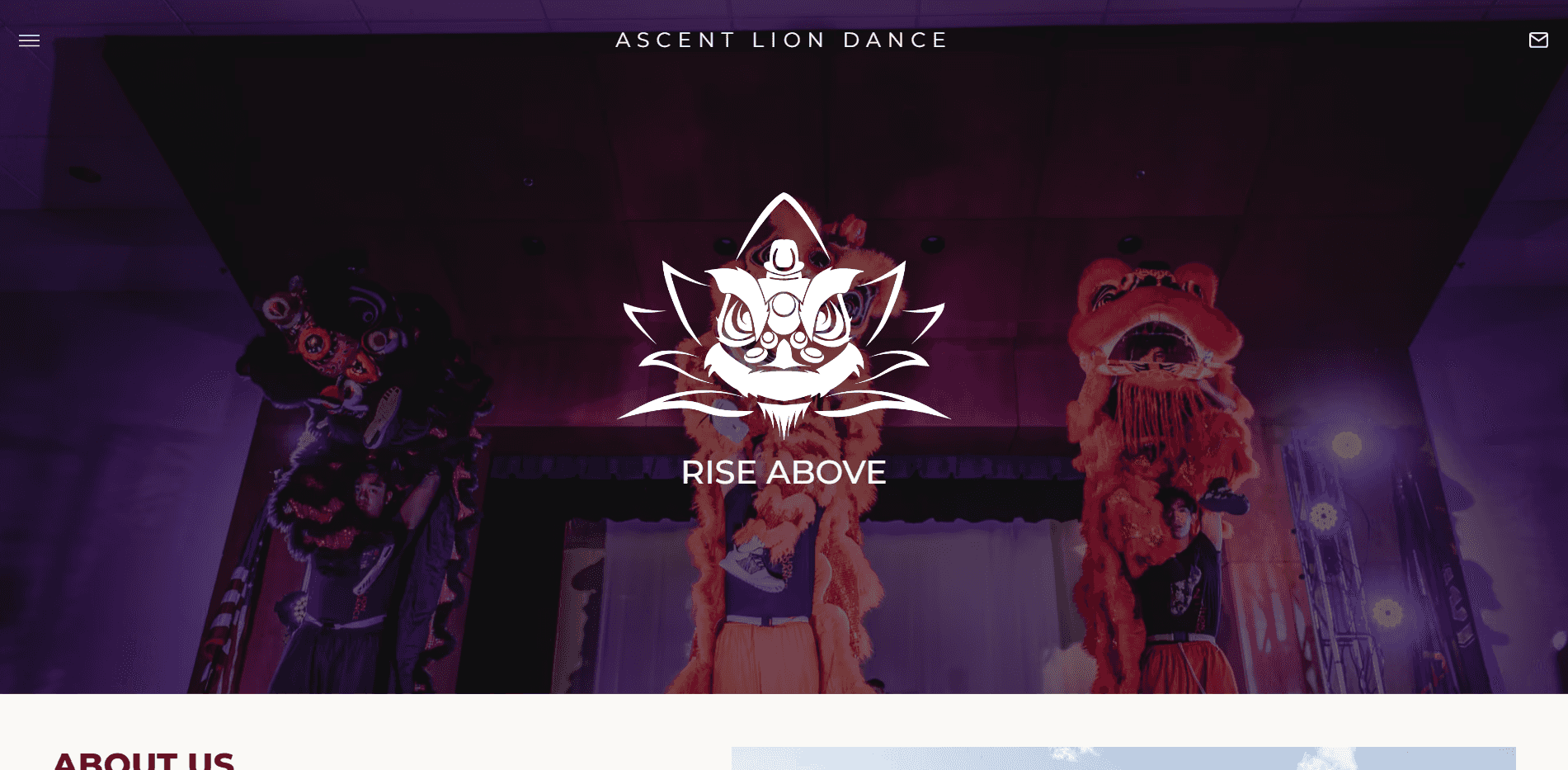 Ascent Lion Dance Website